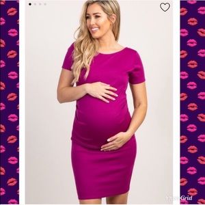 Burgundy Maternity Dress